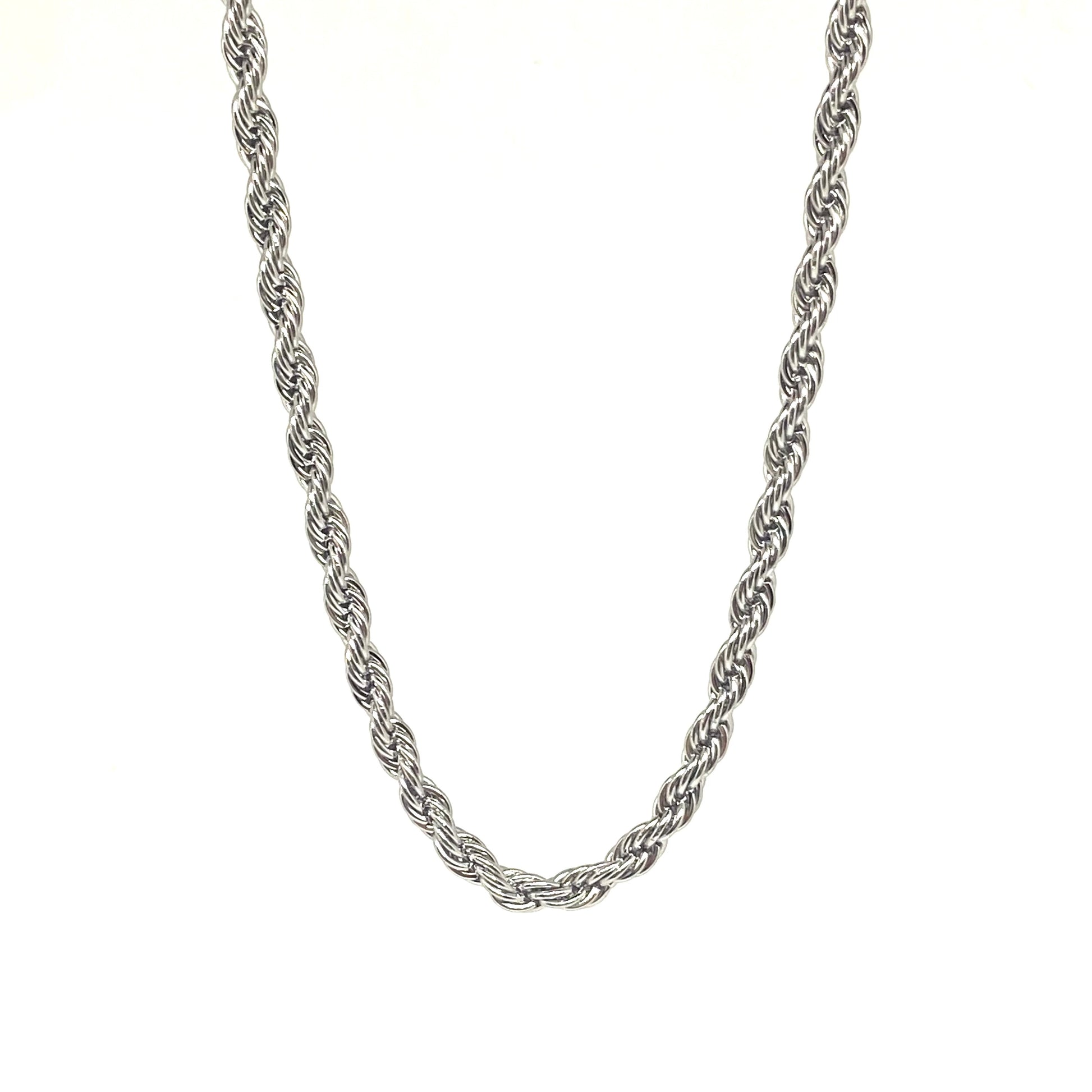 Silver Plated Rope Chain
