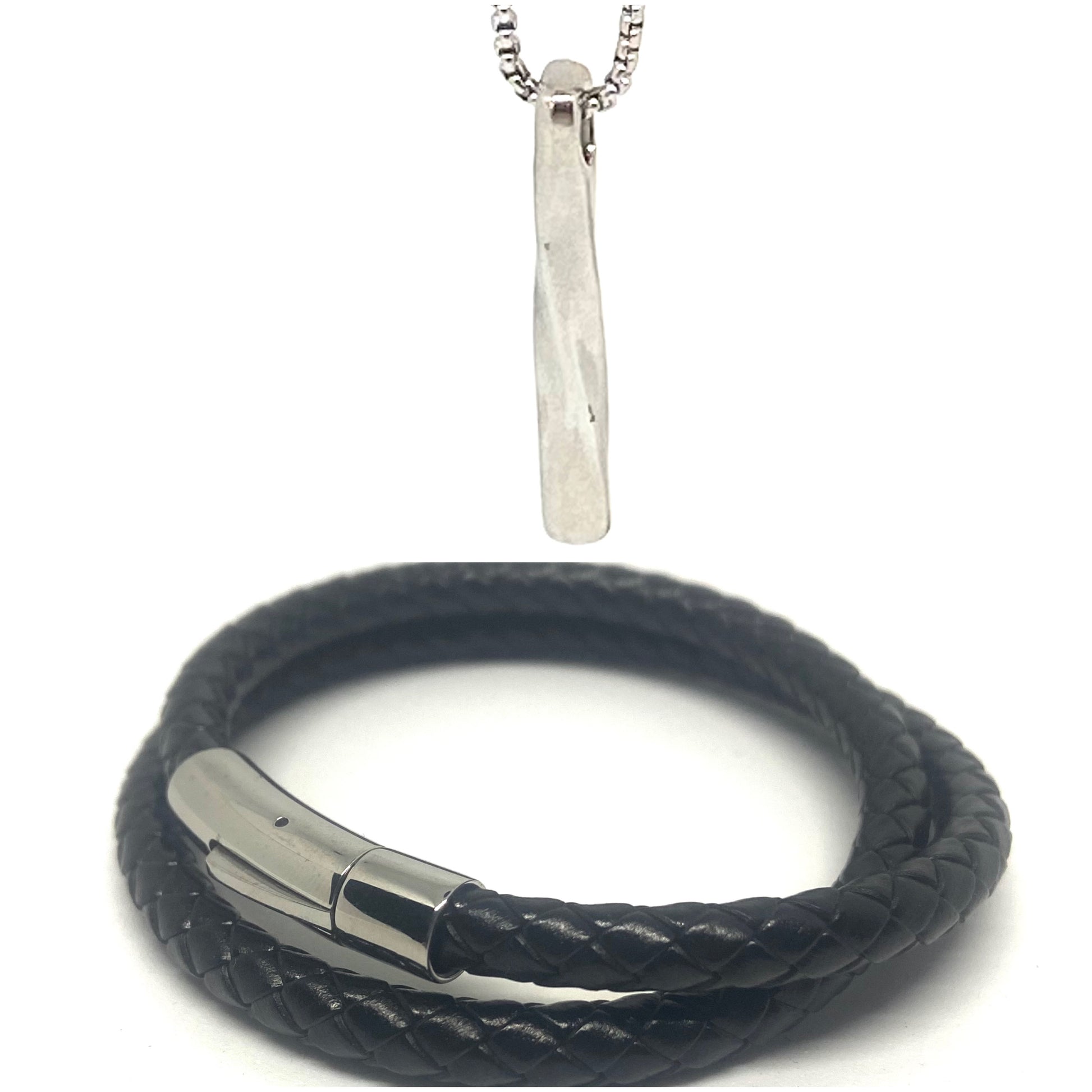 Silver Double Layered and Twisted Set