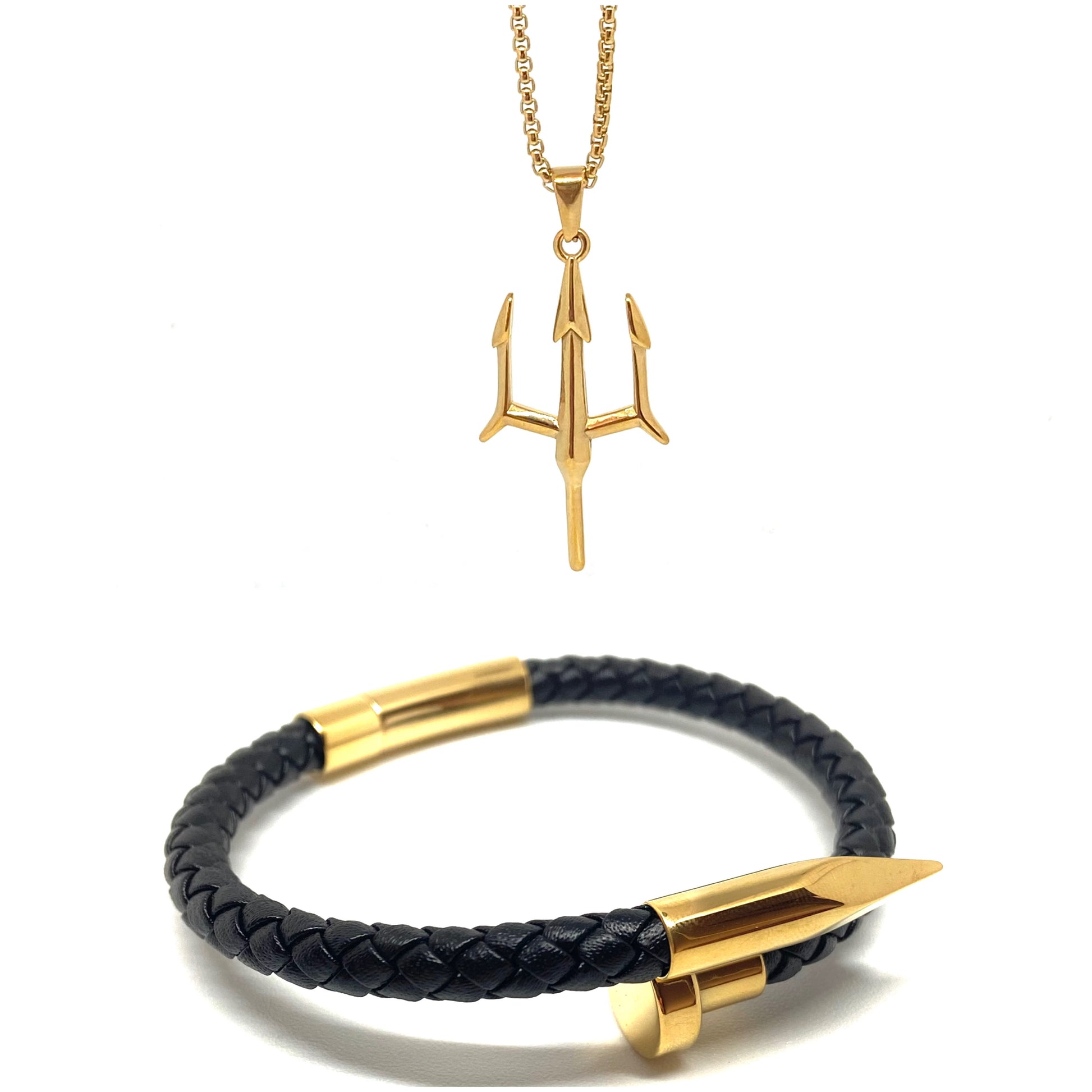 Gold Nail and Poseidon Set