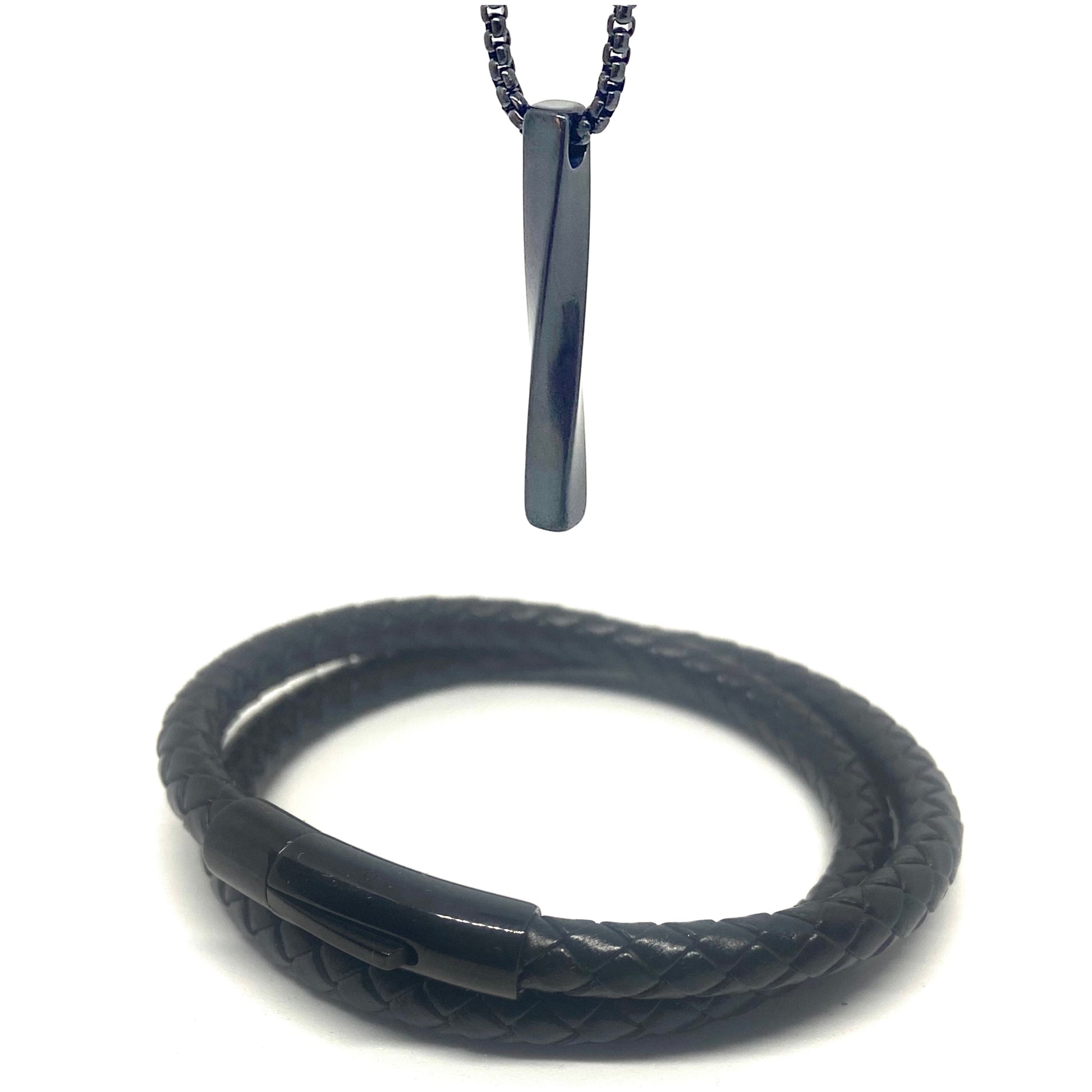 Black Double Layered and Twisted Set