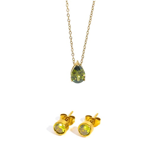 August Peridot Set