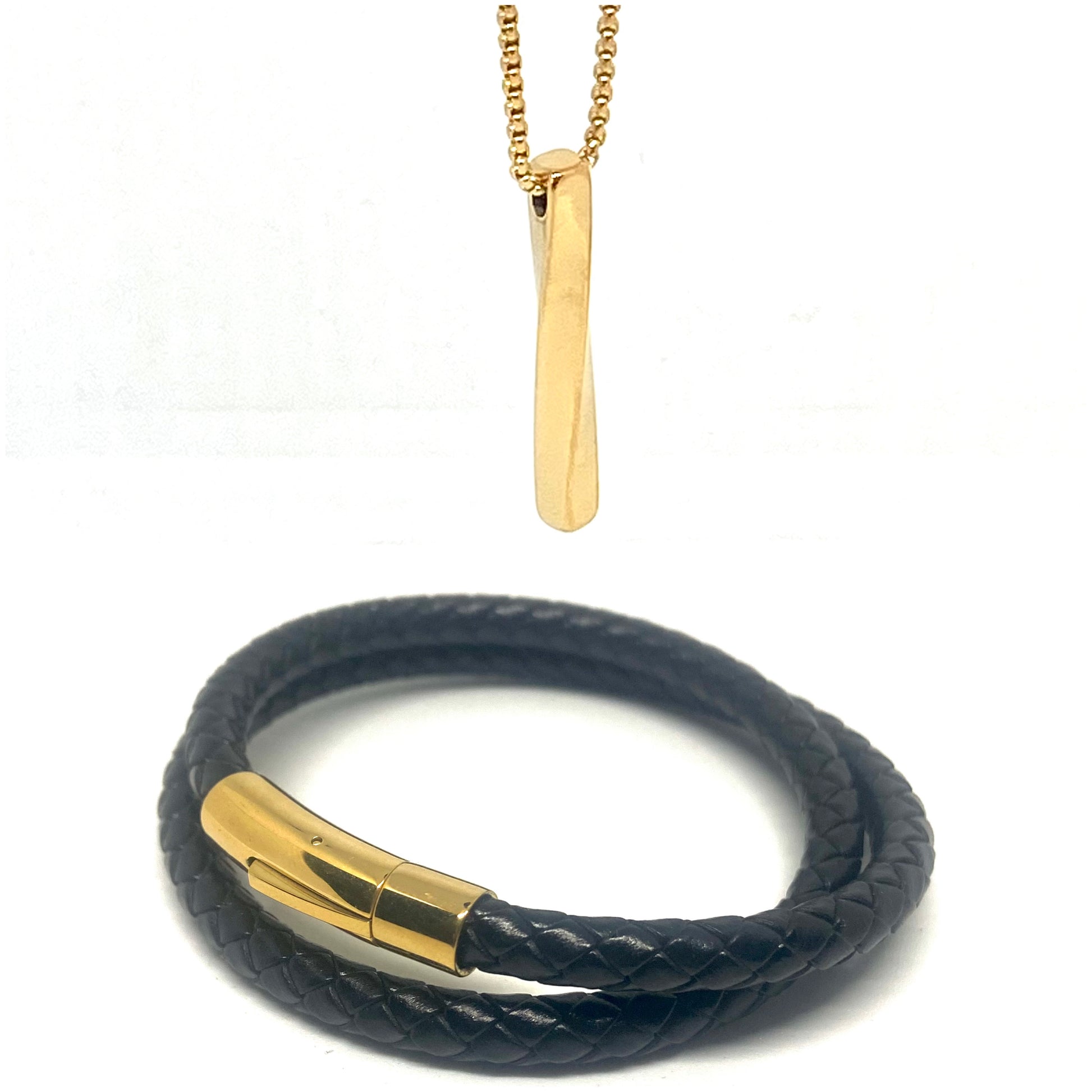 Gold Double Layered and Twisted Set