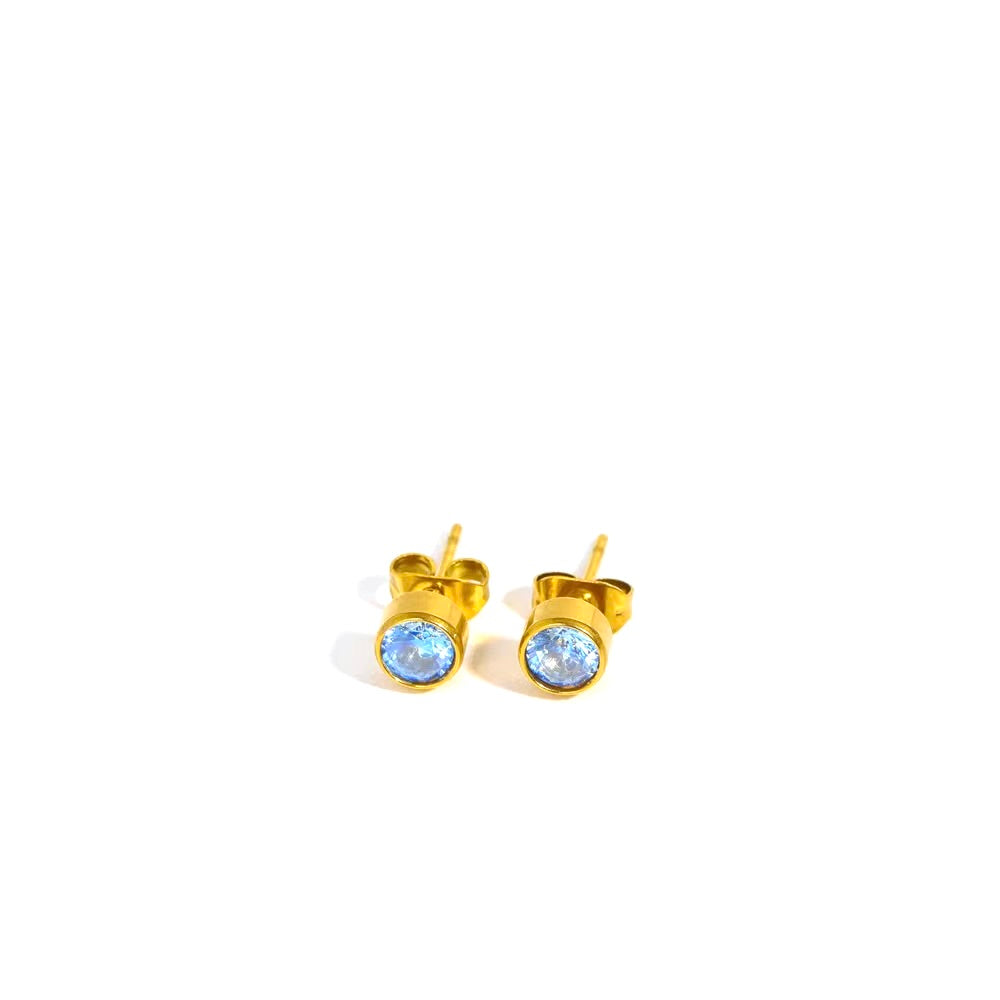 March Aquamarine Earing