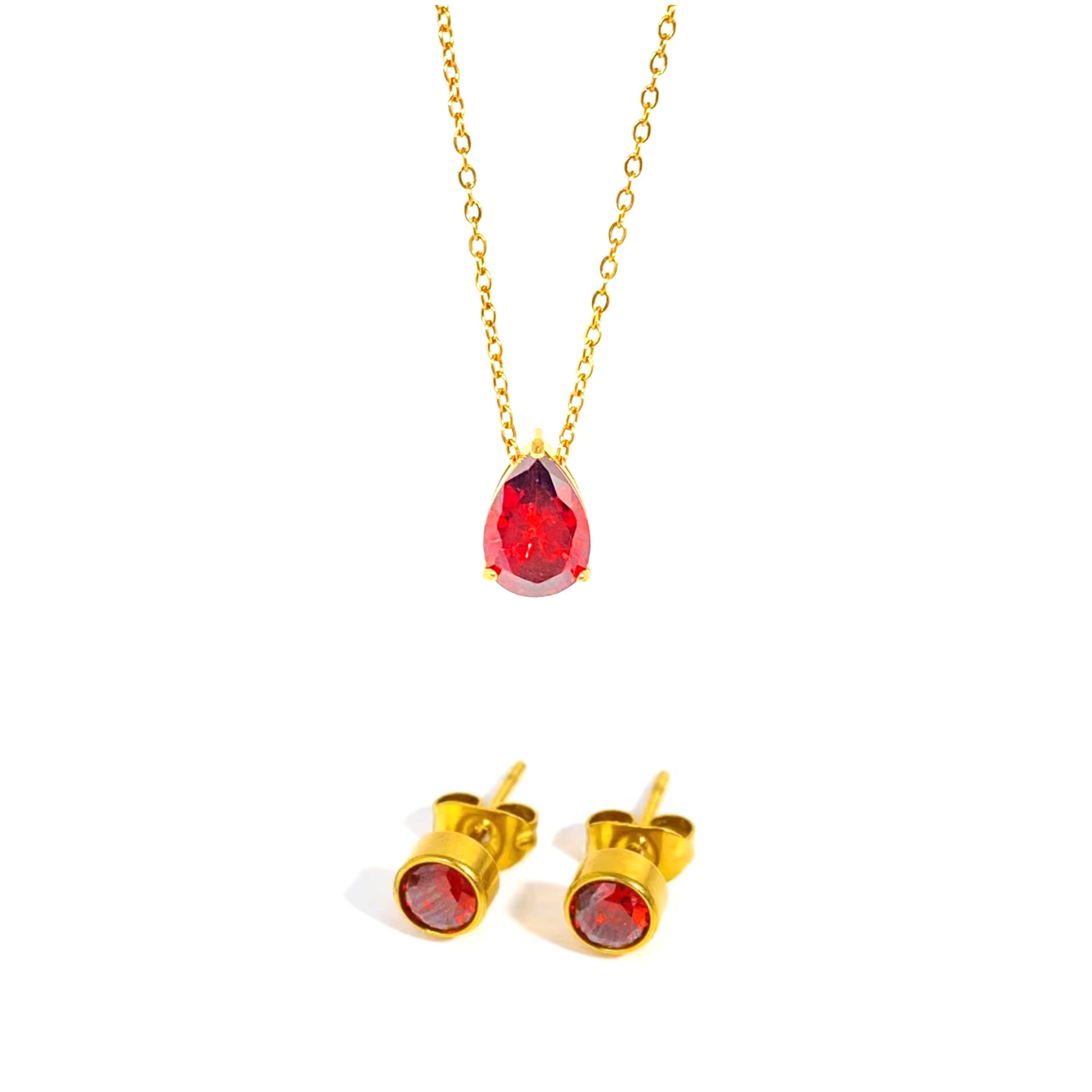 January Garnet Set