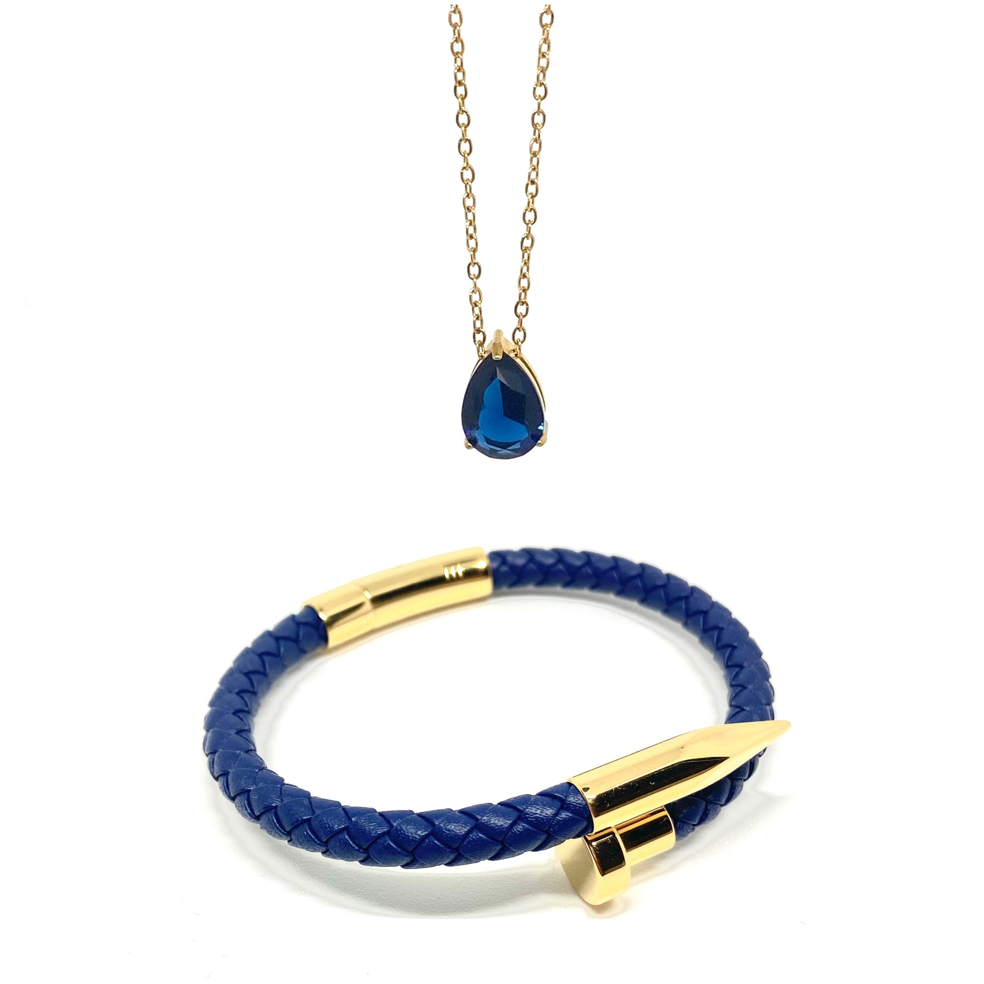 September Sapphire and Nail Set