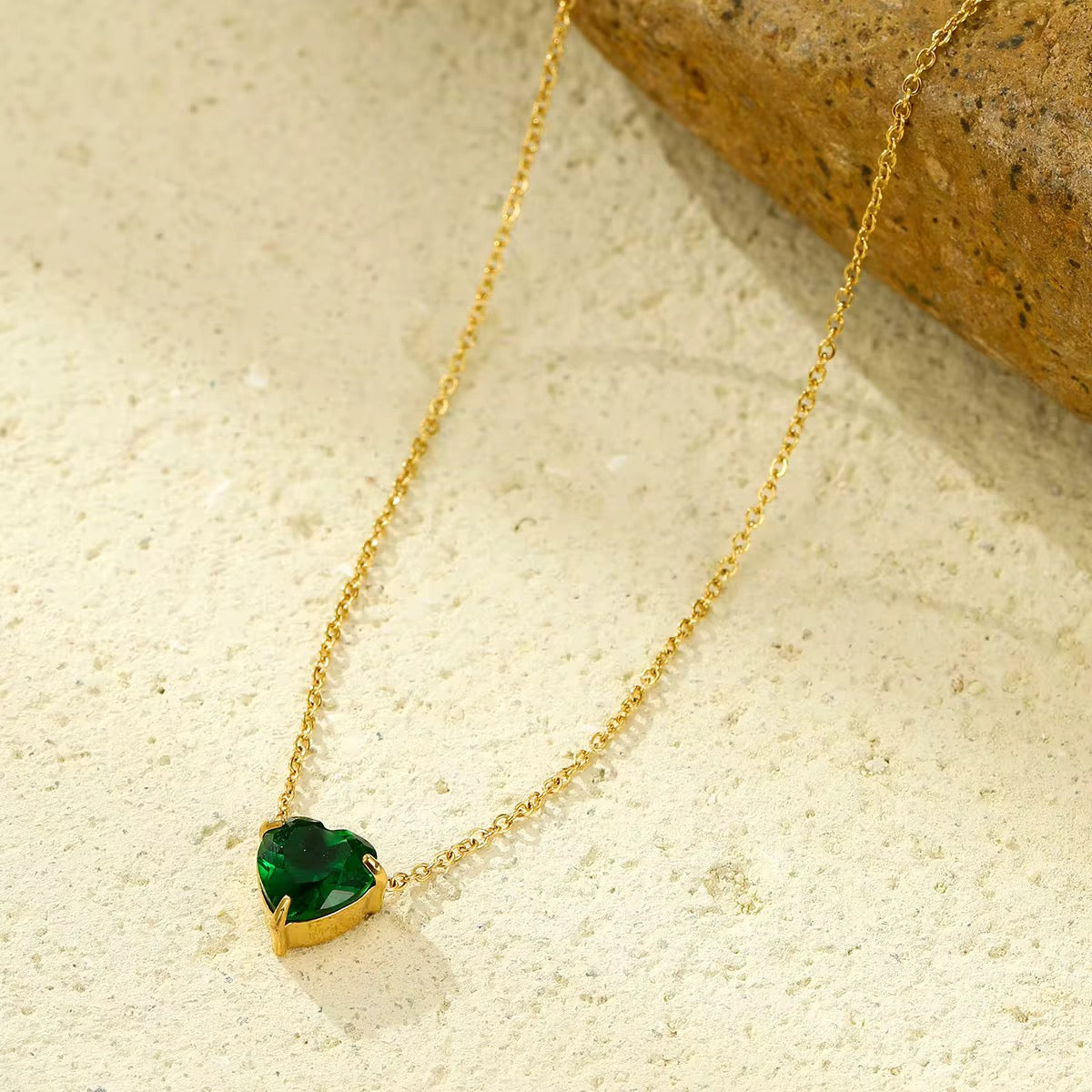 Heart Birthstone Necklace