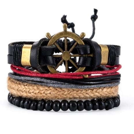 Pirate Rope Leather Bracelet