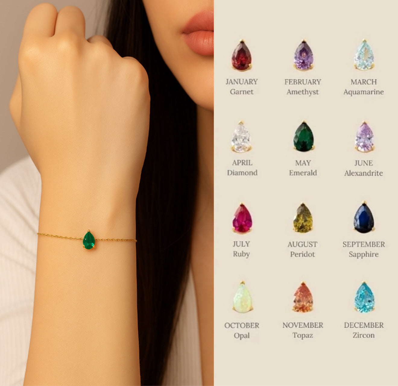 Eye-drop Month Bracelet