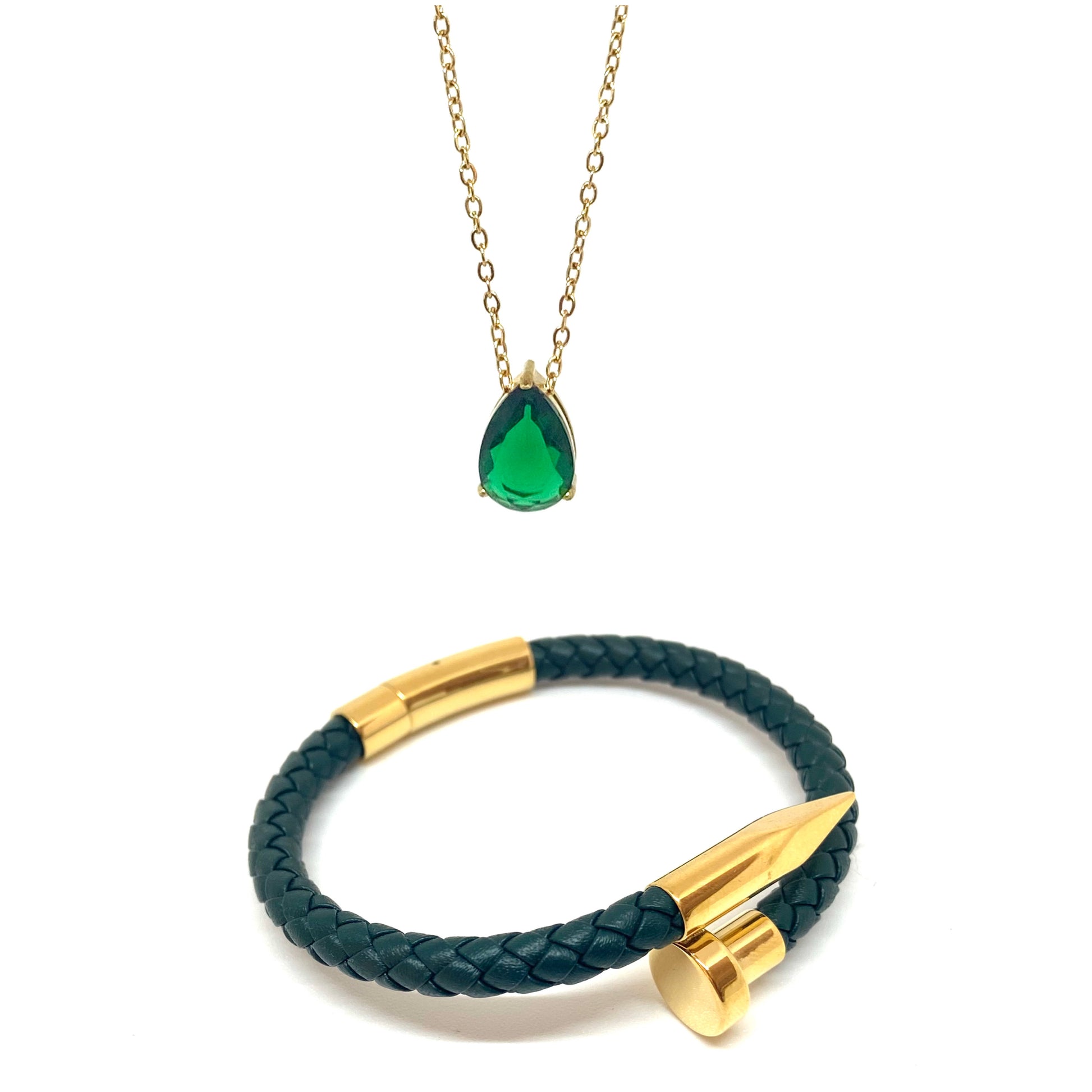 May Emerald and Nail Set