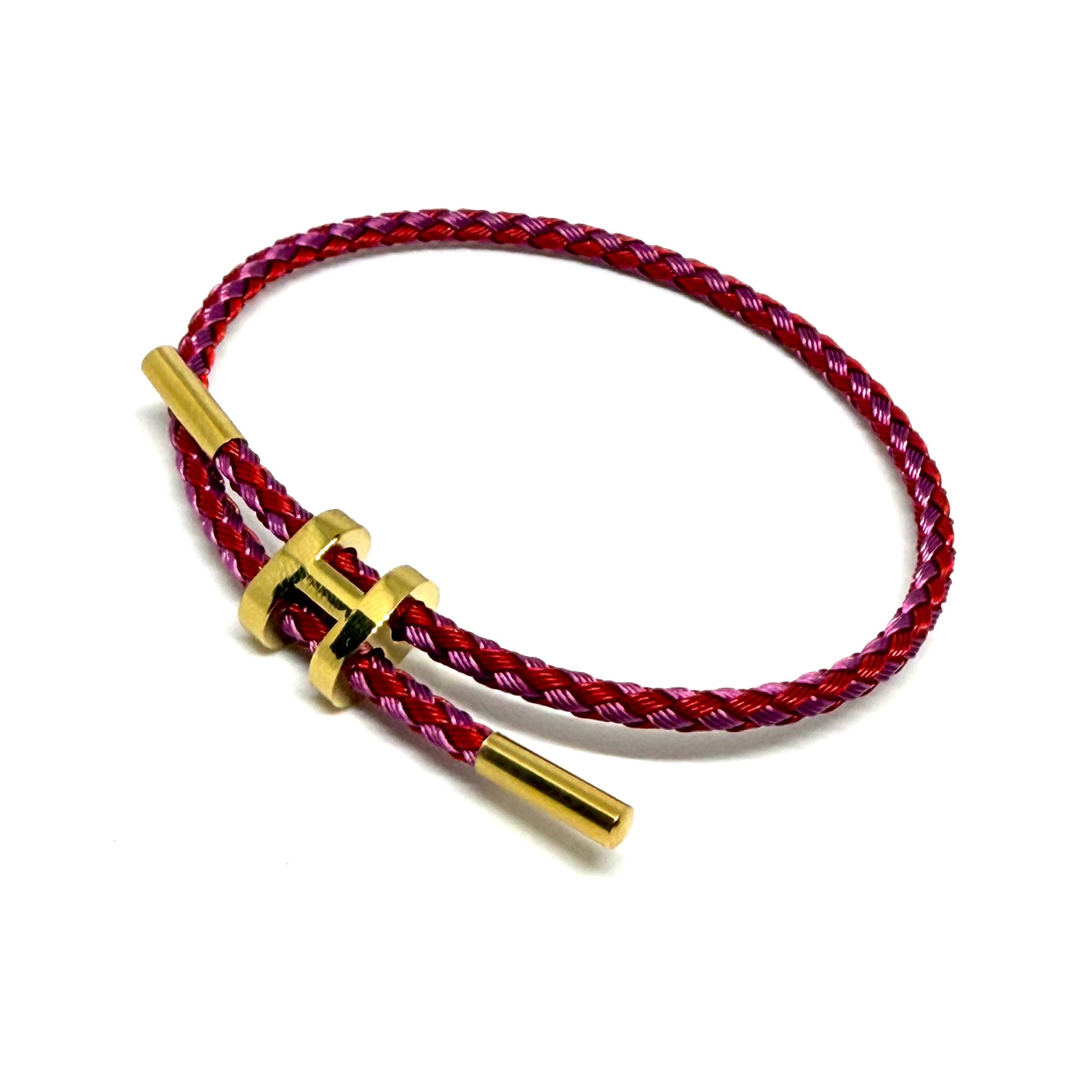 Red and Pink Hermes Bracelet