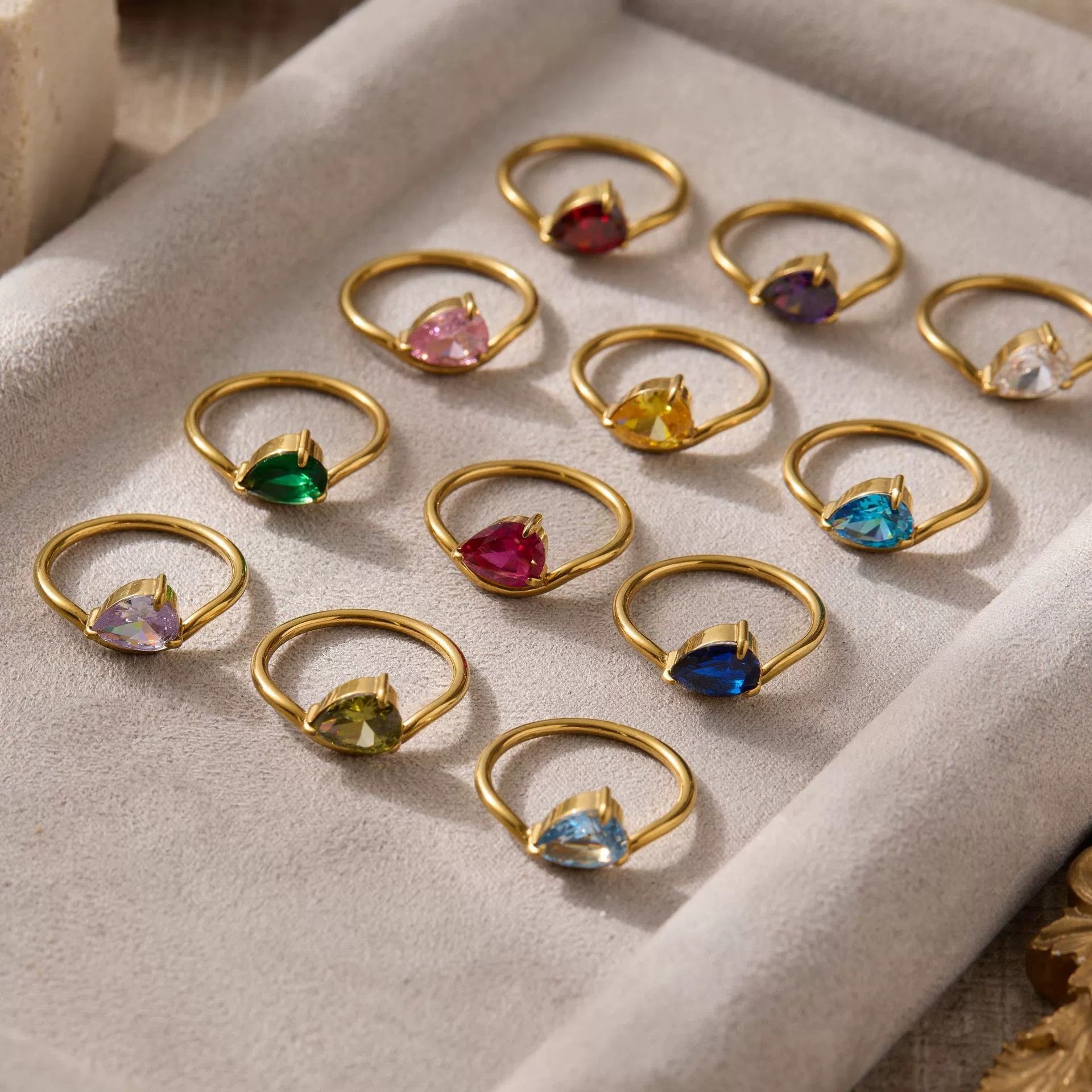 Eye drop Month Ring (Size 7)