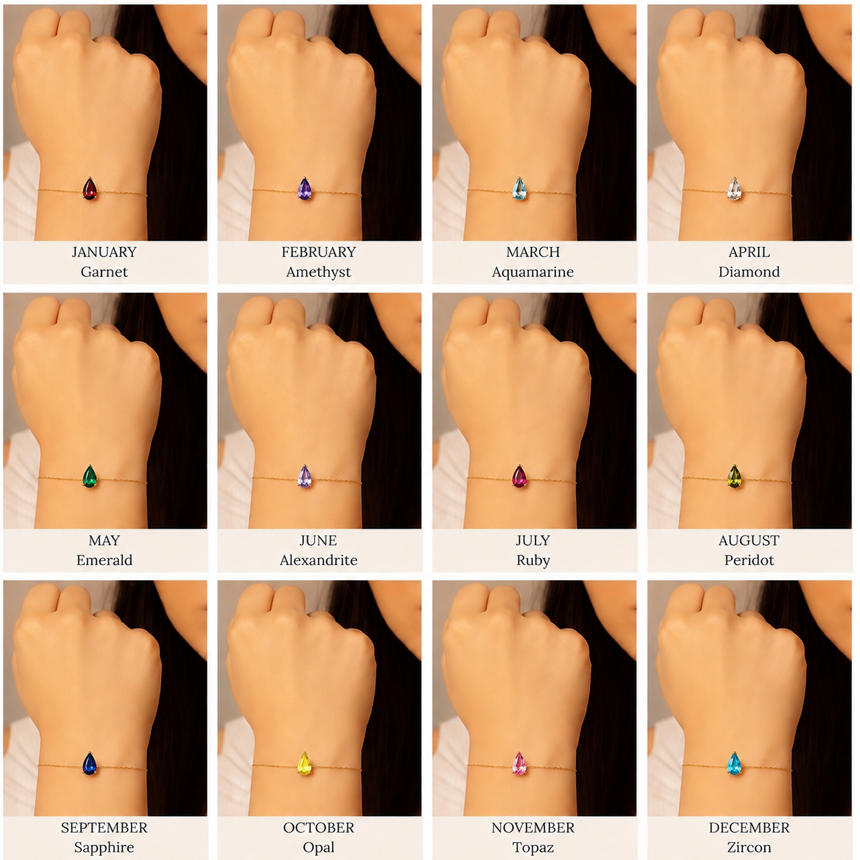 Eye-drop Month Bracelet