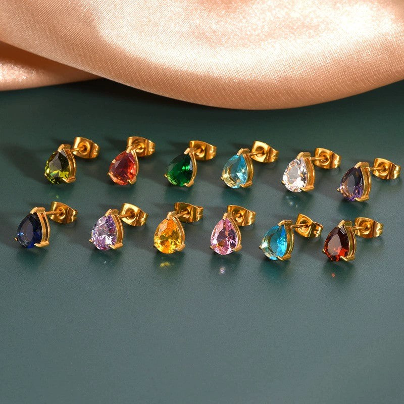 Eye drop Month Earrings