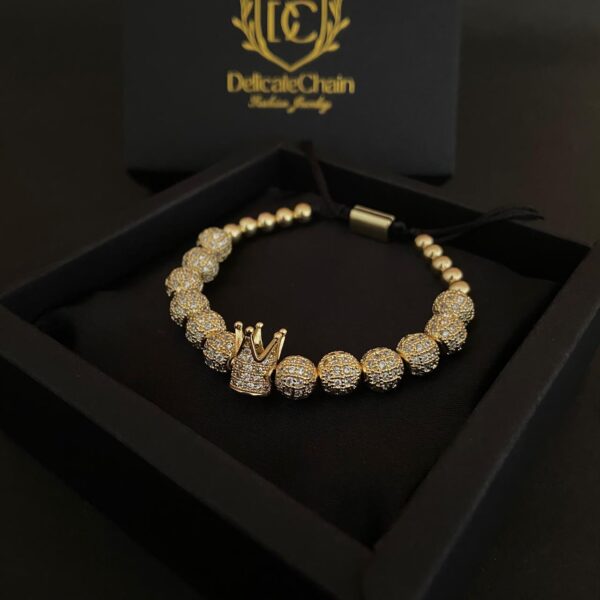 Golden Crystal Beads Bracelet