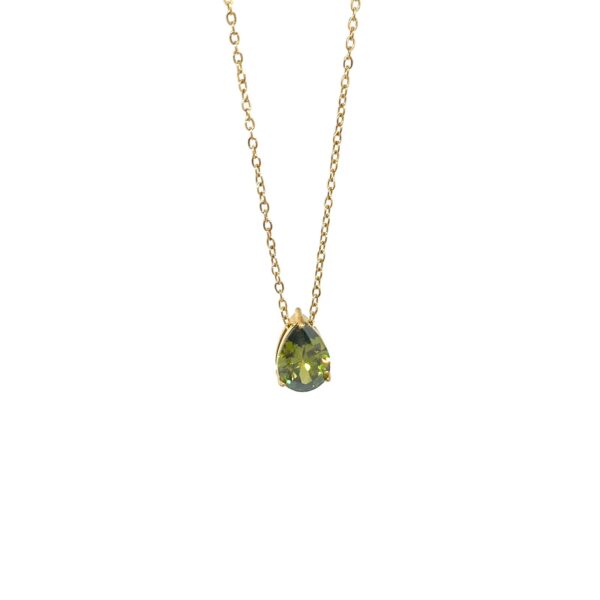 August Peridot Necklace